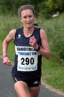 Alyson Dixon (Sunderland Strollers) winning the womens Tynedale 10k Road Race.